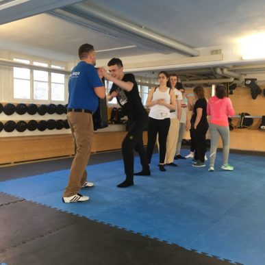 Boxtraining Projektwoche Integration mit allen Sinnen