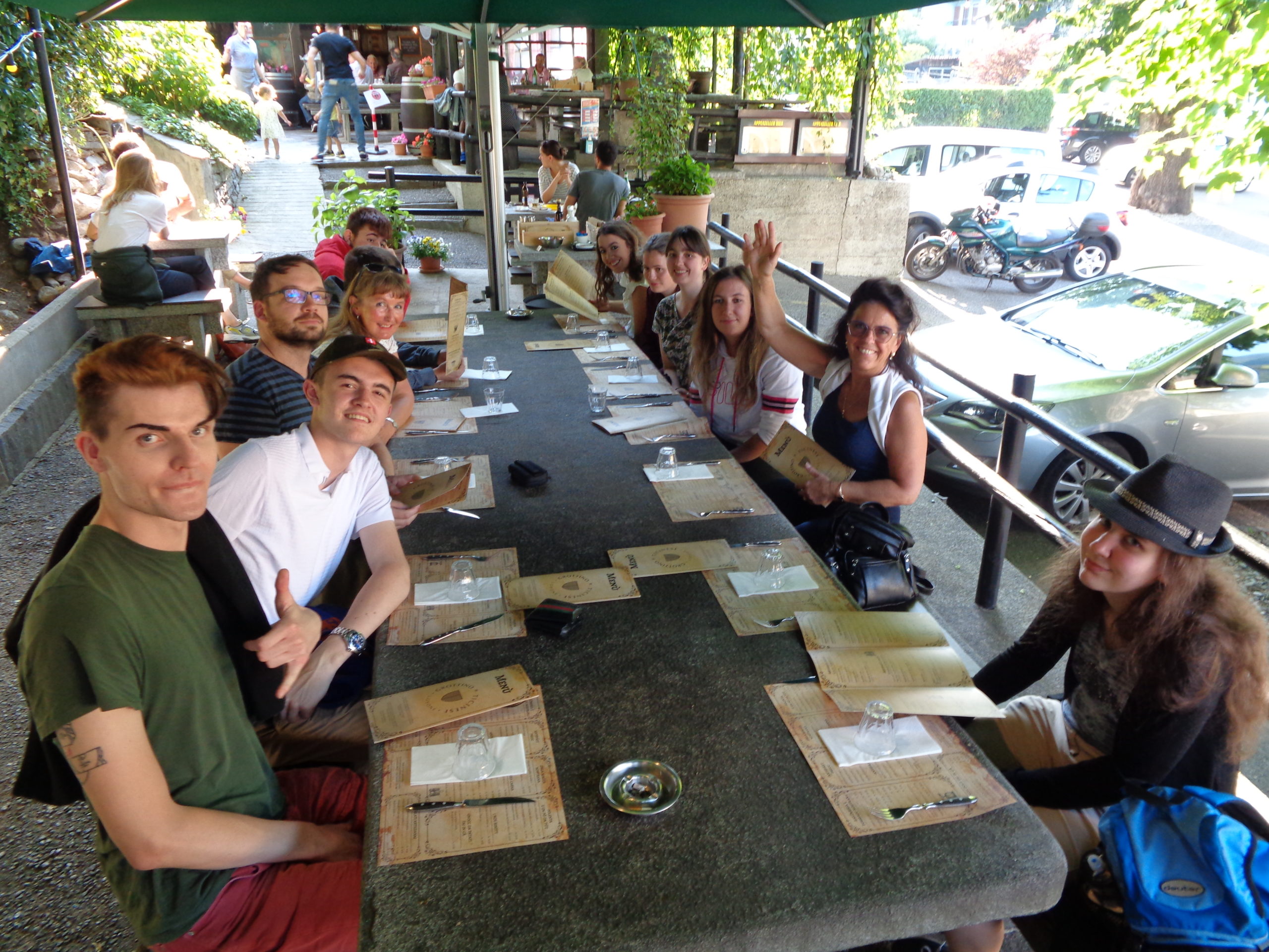 Projektwoche im Tessin: Mittagessen